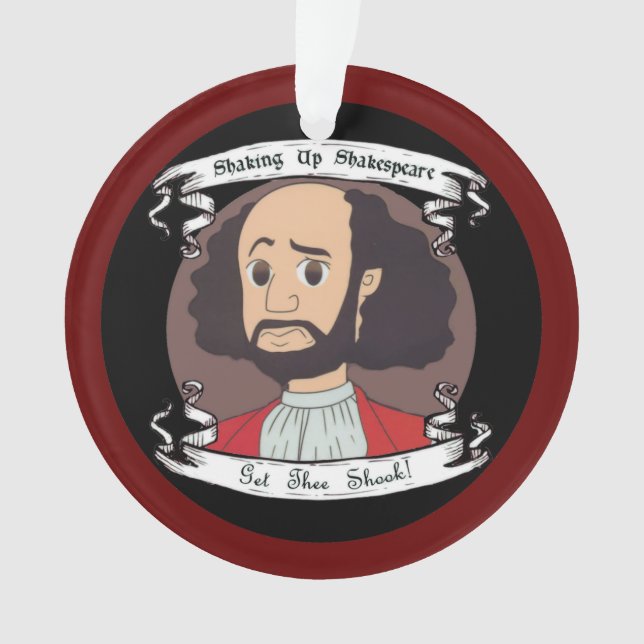 Secouer l'ornement acrylique Shakespeare (devant)
