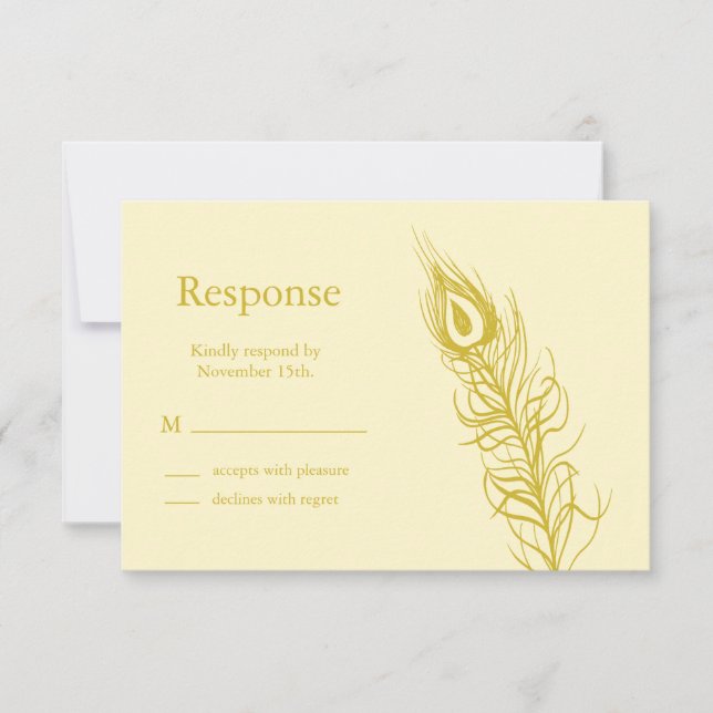 Secouer vos plumes de queue RSVP (marron) (Devant)