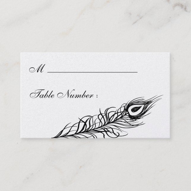 Secouer votre carte Place Feathers (argent) (Devant)
