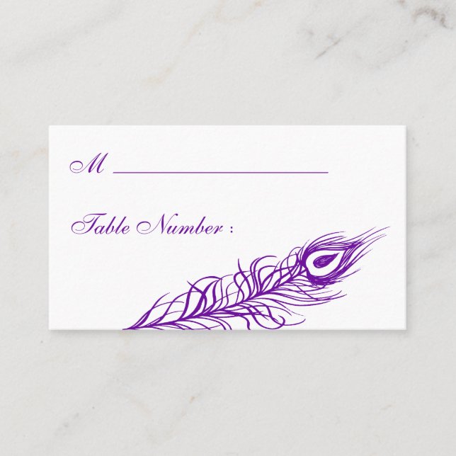 Secouer votre carte Place Feathers (violet) (Devant)