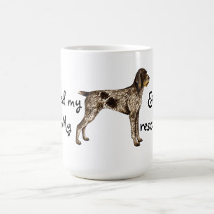 Secourir allemand À poils durs pointer café Mug