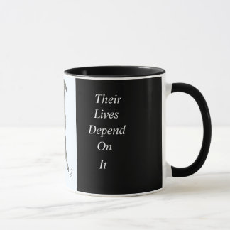 Secourir des tasses avec un message de protection