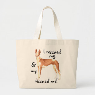 Secourir Ibizan Hound Grand Sac fourre-tout