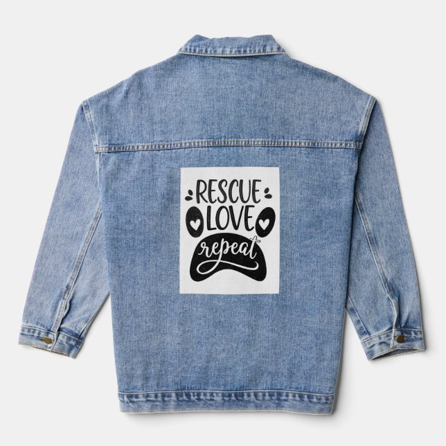 Secourir l'amour Répéter le chien Paw Tee (Verso)