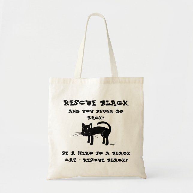 Secourir le Sac fourre-tout Black Cats (Devant)