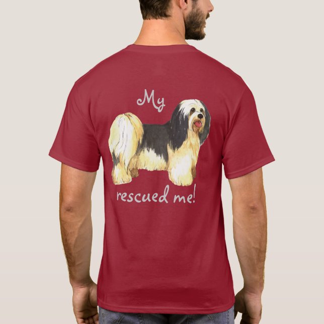 Secourir T-shirt Chien Havanais (Dos)