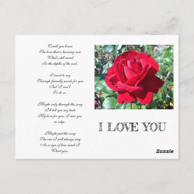 SECRET ADMIRER POSTKARTE (Rückseite)