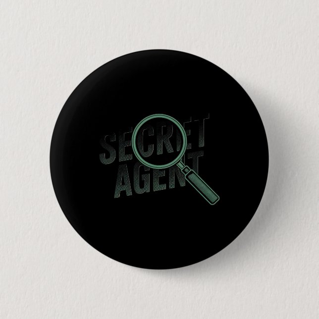Secret Agent - Secret Agent Costume Inspector Spio Button (Vorderseite)