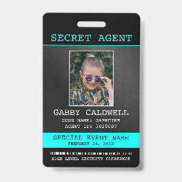 Secret Agent Spy Abzeichen Ausweis