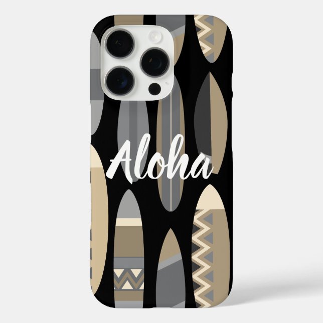 Secret Beach Hawaiian Surfboards - Black iPhone 16 Pro Hülle (Rückseite)