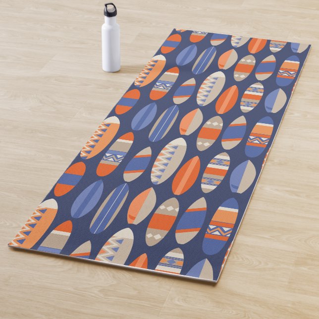 Secret Beach Hawaiian Surfboards - Blue and Orange Yogamatte (Beispiel)