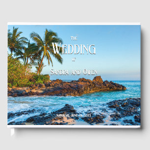 Secret Beach Maui, Tropical, Paradies, Hochzeit Gästebuch