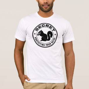 Secret Eichhörnchen Patch "Protected Your Nuts" T-Shirt
