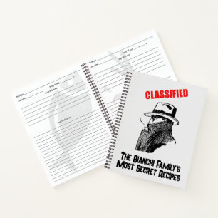 Secret Family Rezept Notebook Notizbuch