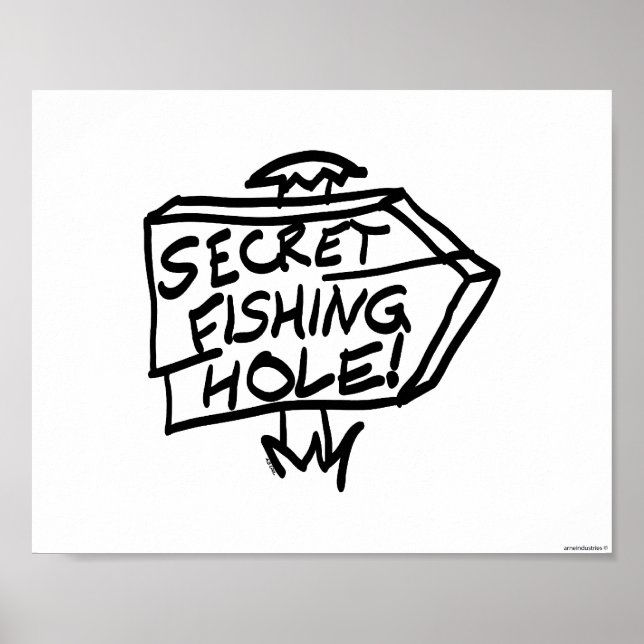 Secret Fishing Hole Poster (Vorne)