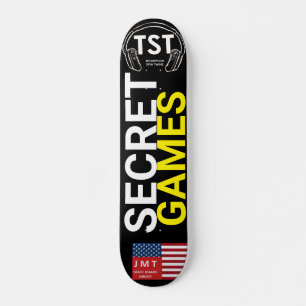 SECRET GAMES Skateboard, 7¾ Zoll Deck Skateboard