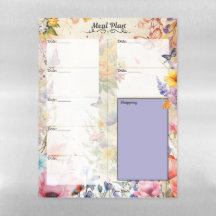 Secret Garden 7 Day Blank Meal Planner