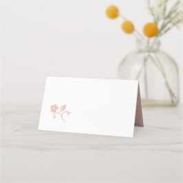 Secret Garden Blush Bloral Lovebirds Hochzeit Platzkarte