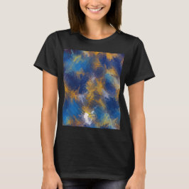 Secret Garden - Deep Blue und Brown T-Shirt