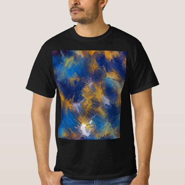 Secret Garden - Deep Blue und Brown T-Shirt (Vorderseite)
