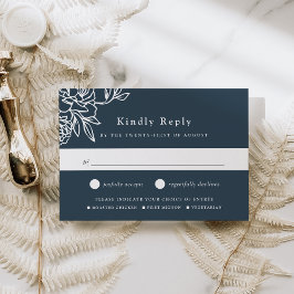 Secret Garden Meal Choice RSVP Card Karte