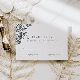 Secret Garden RSVP Card Karte