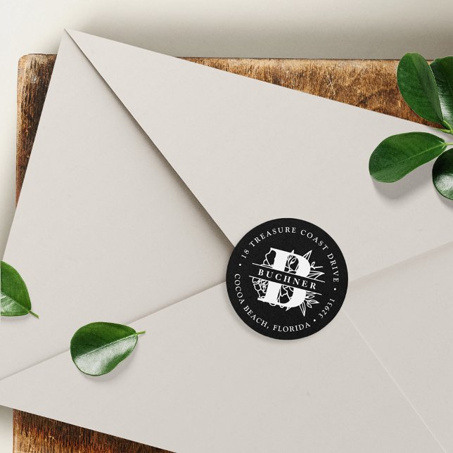 Secret Garden Rücksendeadresse Runder Aufkleber (Von Creator hochgeladen)