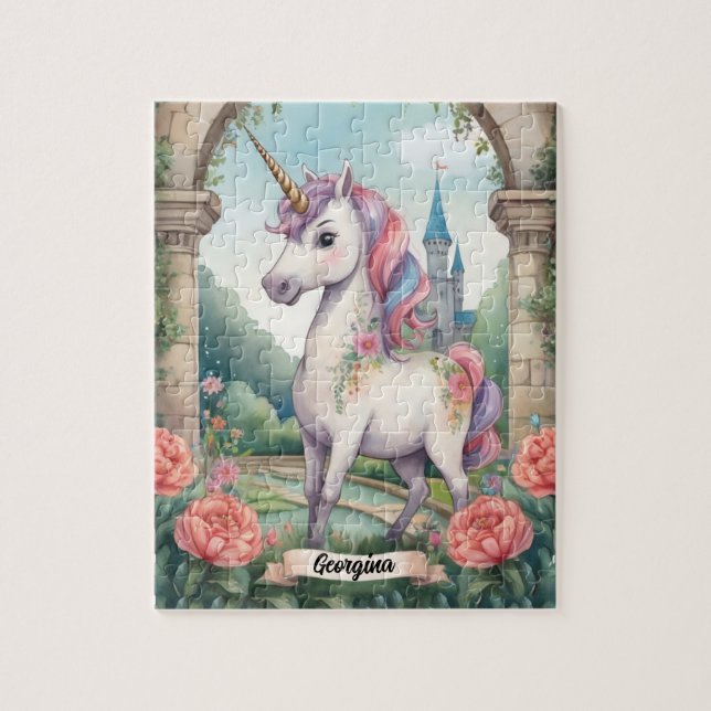 Secret Garden Unicorn Personalisiert Kinder (Vertikal)