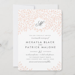 Secret Garden Wedding Invite - Blush Einladung