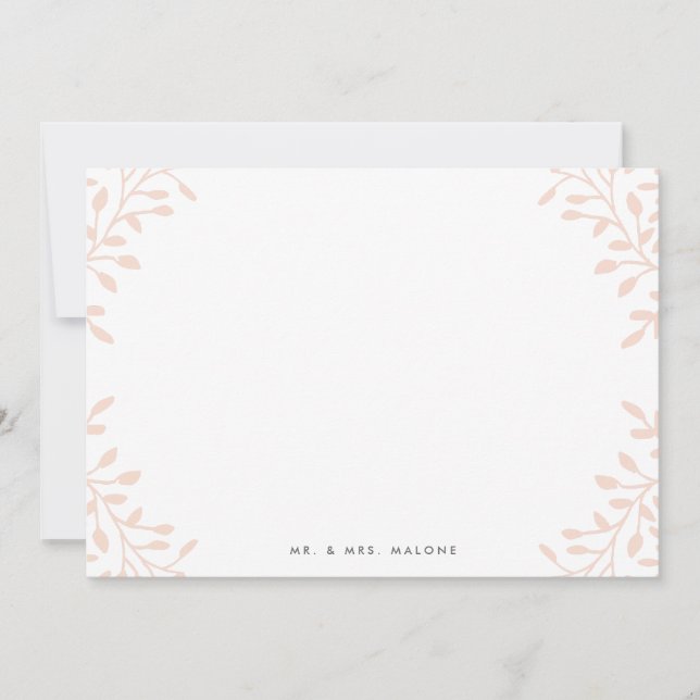 Secret Garden Wedding Stationery Mitteilungskarte (Vorderseite)