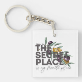 Secret Place Psalm 91 Christlicher T - Shirt Schlüsselanhänger