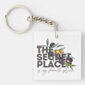 Secret Place Psalm 91 Christlicher T - Shirt Schlüsselanhänger