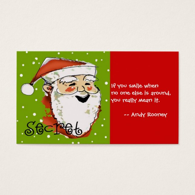 Secret Santa Card (Vorderseite)