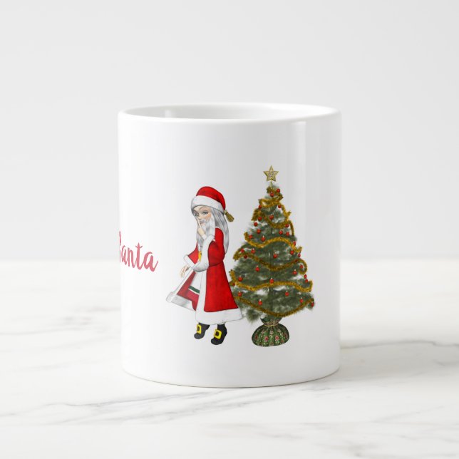 Secret Santa Christmas Coffee Tasse (Vorderseite)