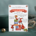Secret Santa Christmas Party Moderne Wasserfarbe Einladung<br><div class="desc">Dieses Urlaubsdesign zeichnet sich durch einen wunderschönen skurrilen Santas stapelende Weihnachtsgeschenke aus. Personalisiert mit Ihren Weihnachts Secret Santa Gift Exchange Party Details durch das Bearbeiten der Textfelder zur Verfügung gestellt. #christmas #holidays #secretsanta #christmaspartyinvitations #christmasparty #secretsantaparty #santa #sekretainvitations#christmasinvitations #holidayinvitations #holidayinvitations #holidays #launies #invitations #launections #seasonal #festivative #watercolor #fun #Party #fun</div>