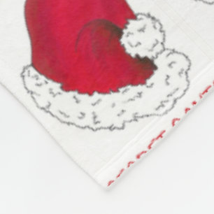 Secret Santa Claus Gift Red Christmas Weihnachten  Fleecedecke