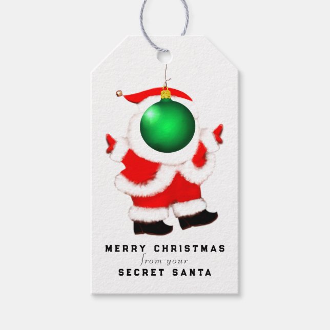 Secret Santa Geschenkanhänger (Vorderseite)