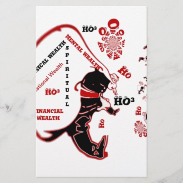 Secret Santa Gift - Wohlstand und Wohlstand Briefpapier (Vorderseite)