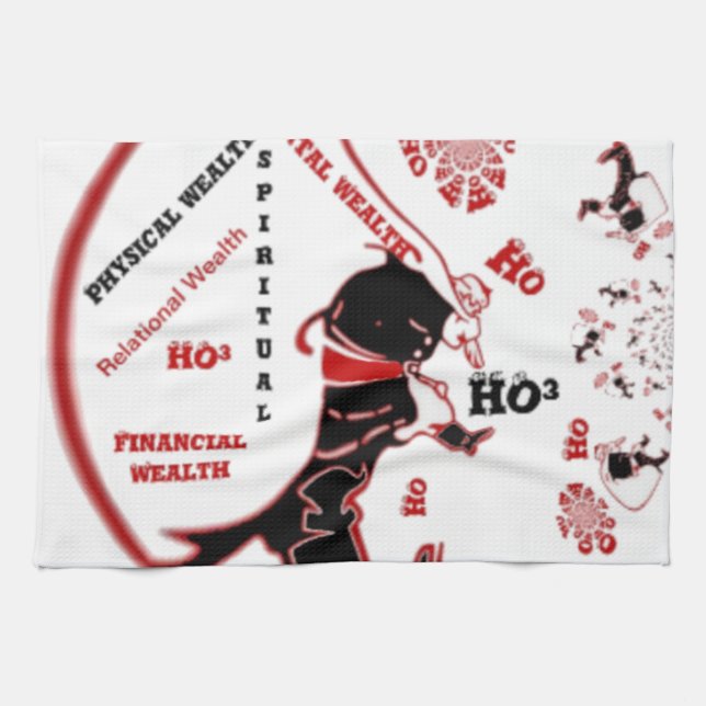 Secret Santa Gift - Wohlstand und Wohlstand Geschirrtuch (Horizontal)