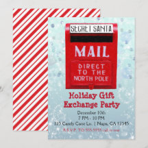 Secret Santa Mail Box Holiday Geschenk Exchange Pa