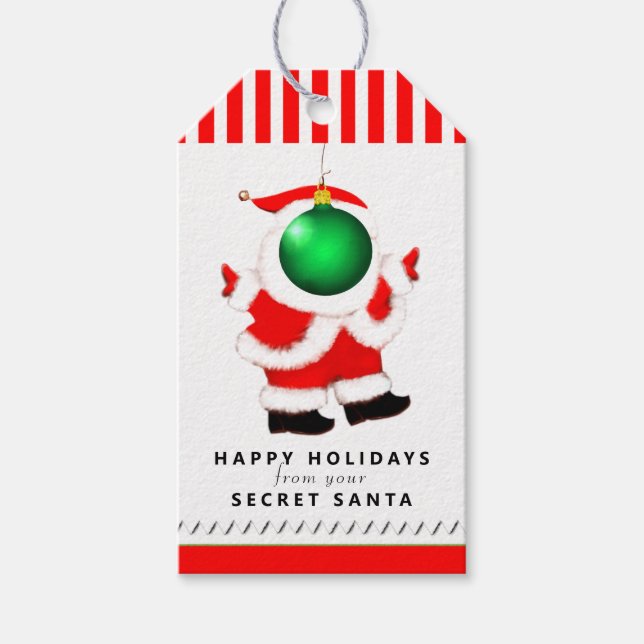 Secret Santa Poem Geschenkanhänger (Vorderseite)