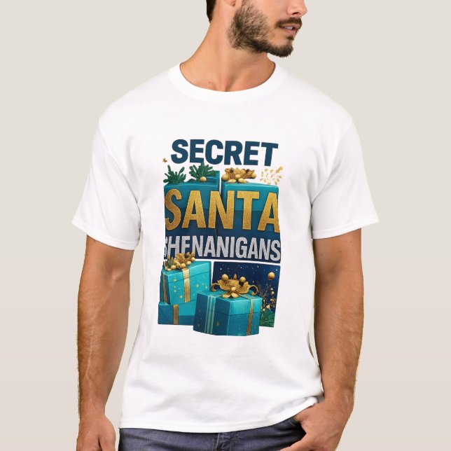 Secret Santa Shenanigans: The Ultimate Gift Exchan T-Shirt (Vorderseite)