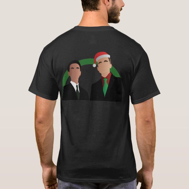 Secret Santa Vector Shirt (Rückseite)