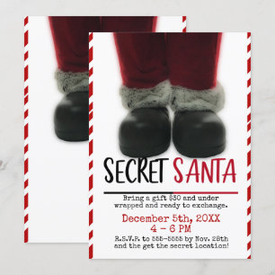 Secret Santa Weihnachtsfeier Einladung