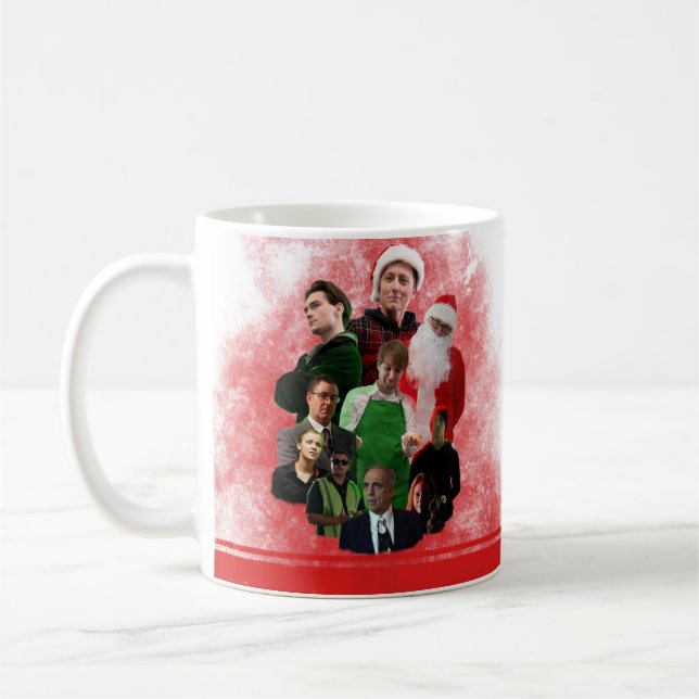 Secret Santa Xmas Film/White Elephant/Deco/Holida Kaffeetasse (Links)