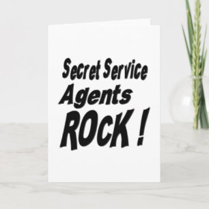 Secret Service Agenten Rock! Grußkarte Karte