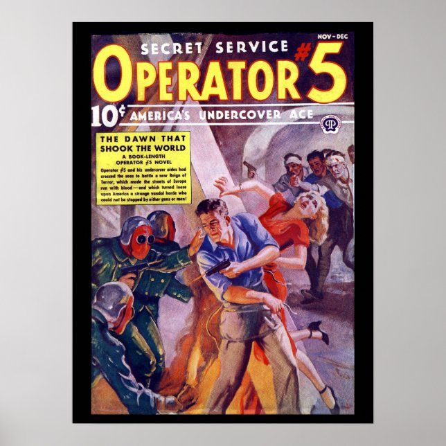 Secret Service Operator 5 - Nov-Dec 1938a_Pulp Art Poster (Vorne)