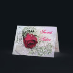 Secret Sister-Rose & Lace für jeden Anlass Karte<br><div class="desc">Diese schöne, delikate Karte wird ein Favorit für Ihre geheime Schwester sein. Benutze die Wörter oder ändere sie für jedes Mitgefühl, das du will. Lassen Sie sich von den passenden Briefmarke besonders verwöhnen. Geben Sie entweder geheime Schwester oder Rose in meine Suchbox in der Mitte meiner rechten Sidebar ein, oder...</div>