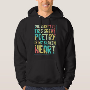 Secret to Poetry Fun Writer Poet Reader Gedichte G Hoodie