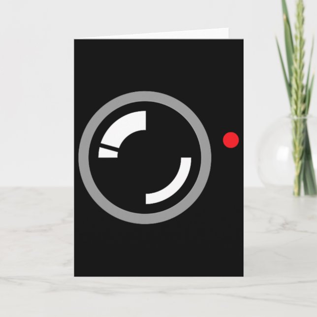 Secret Video Recording Funny Cameraman Halloween C Karte (Vorderseite)